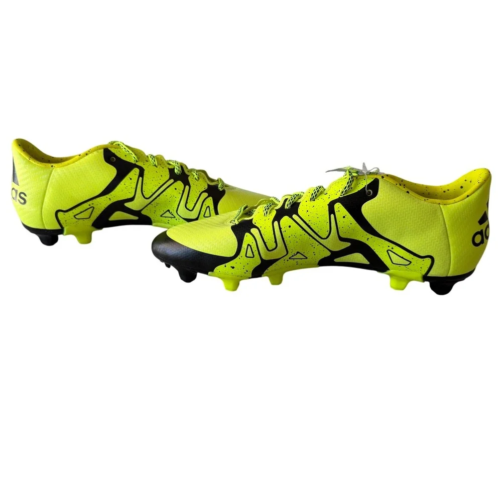 Adidas X 15.3 FG AG Soccer Cleats Solar Yellow Black Mens 8 B27001